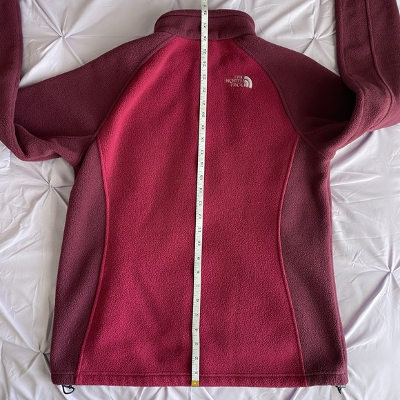 The North Face Fleece Jacket Full Zip Khumbu Purple Pink Cozy Women's Large - Picture 7 of 9